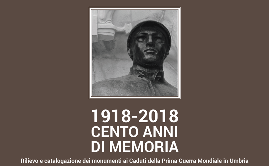 La ricerca sui monumenti ai Caduti della Prima Guerra Mondiale in Umbria