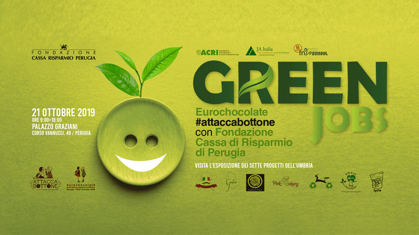 Green Jobs, Eurochocolate #attaccabottone con la Fondazione CRPG per valorizzare gli studenti umbri