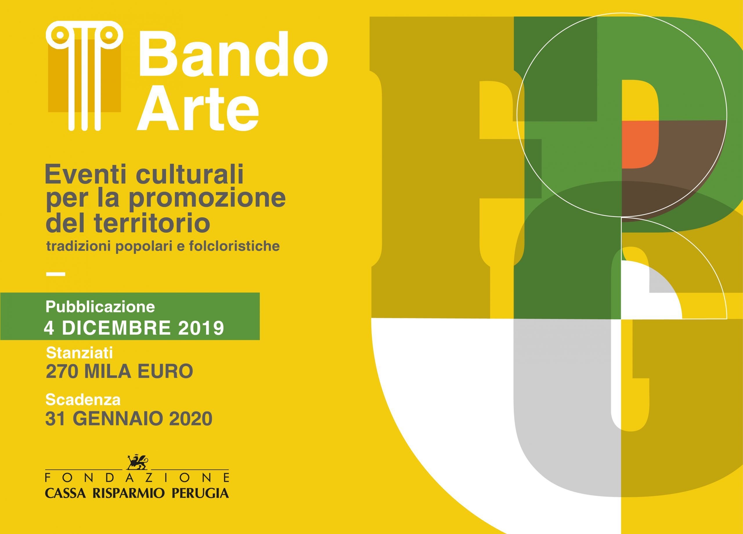 Bando “Eventi culturali per la promozione del territorio. Tradizioni popolari e folcloristiche”