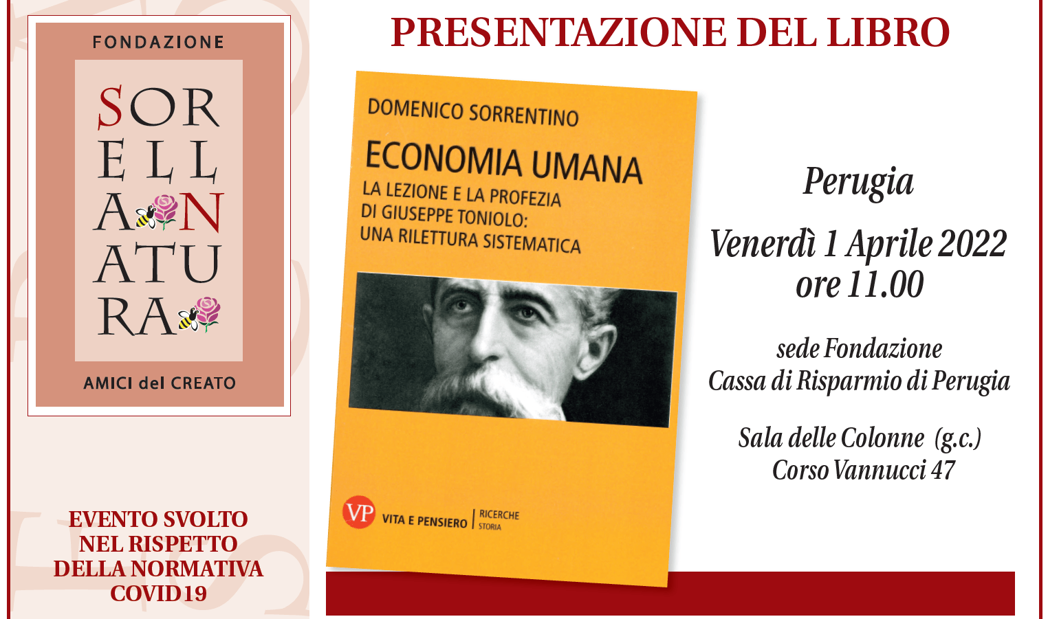 Presentazione del libro “Economia umana” di Domenico Sorretino