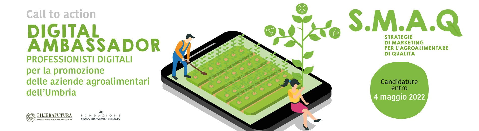 S.M.A.Q. – Cerchiamo professionisti digitali per promuovere il settore agroalimentare umbro